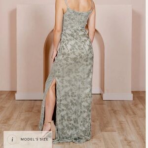 Revelry Skye Floral Burnout Velvet Dress - Bridesmaids dress new with tags